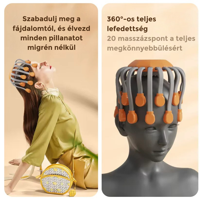 Nuvelle™ - Nyugtató Fejmasszírozó Stressz És Fejfájás Ellen